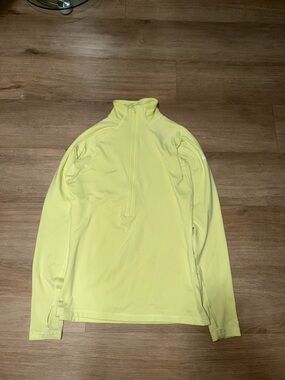 Nike Women's Yellow Quarter-Zip Pullover